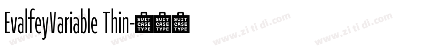EvalfeyVariable Thin字体转换